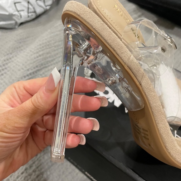 Brand new clear fashion nova heels - Picture 2 of 4